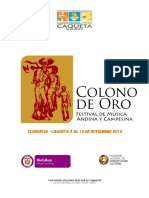 Festival Colono de Oro 2018