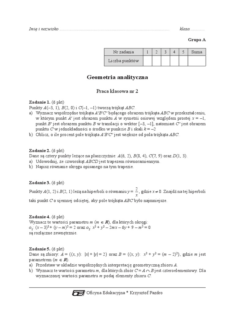 Matematyka Pazdro Klasa 2 Zakres Rozszerzony Pdf