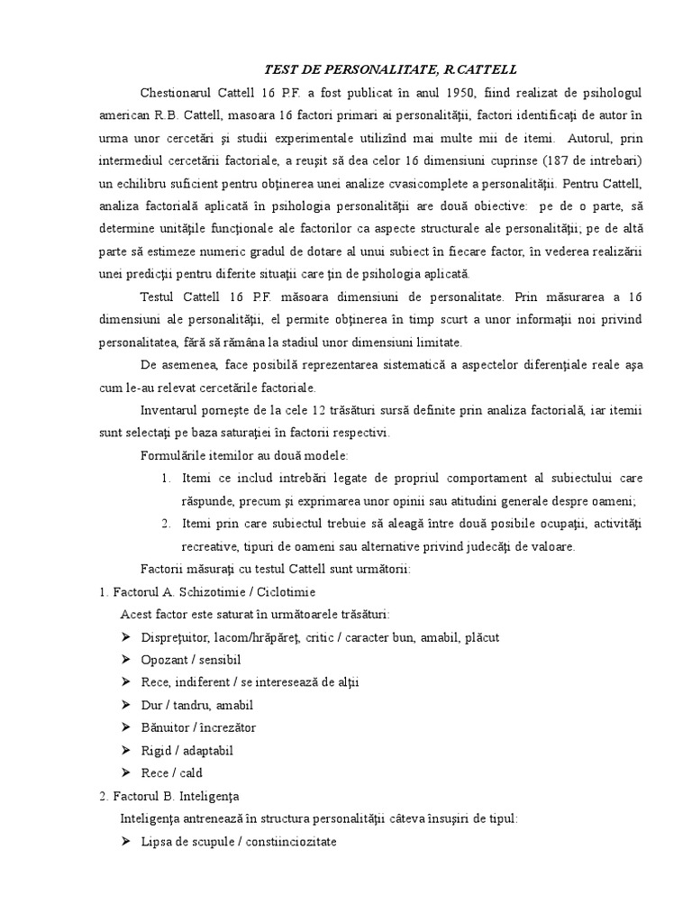 Testul Docimologic Instrument de Evaluare | PDF