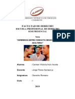 Diferencia entre conducta deshonrosa y adulterio como causales de divorcio