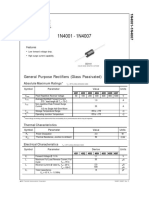 Datasheet Diode Silicon 1N4001-1N4007