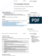 PRACTICAL RESEARCH Ii (Quantitative Research) : Lesson Outline