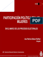 Participacion Politica de Las Mujeres en Los Proceso Electorales