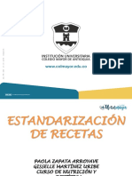 Estandarización de Recetas PDF