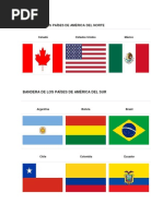 Monedas y Banderas de Los Países de América | PDF