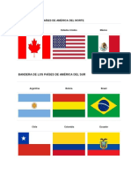 Bandera de Los Países de América Del