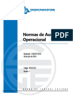 Normas de Auditoría Operacional CGE/057/2016