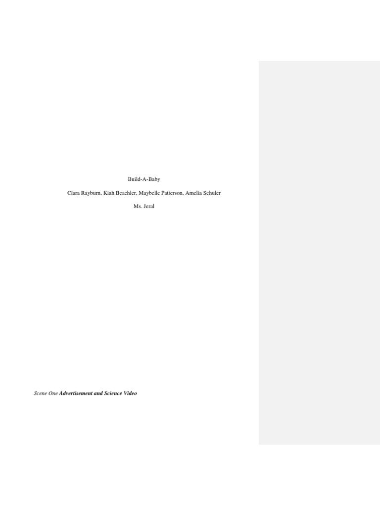 Inspiration Script | PDF | Assisted Reproductive Technology | Gene