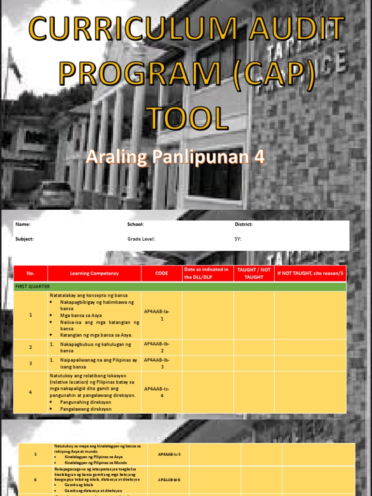 CAP Tool | PDF