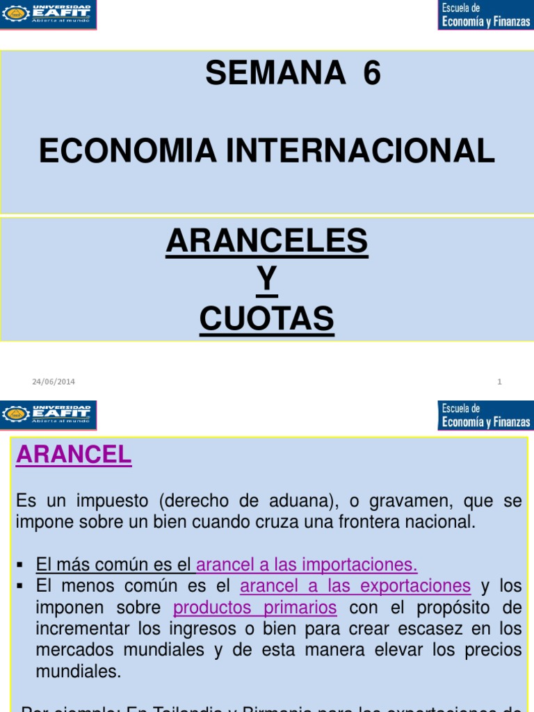Efectos de los Aranceles en Economía | PDF | Arancel | Proteccionismo