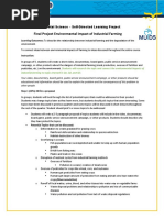 Final Project Impacts of Farming On Environment 2018-2019