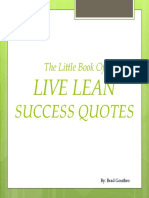 Live Lean Success Quotes 
