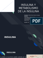 Insulina y Metabolismo de La Insulina