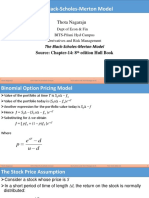 The Black Scholes Merton Model