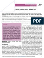 Childhood Overweight and Obesity: Affecting Factors, Education and Intervention