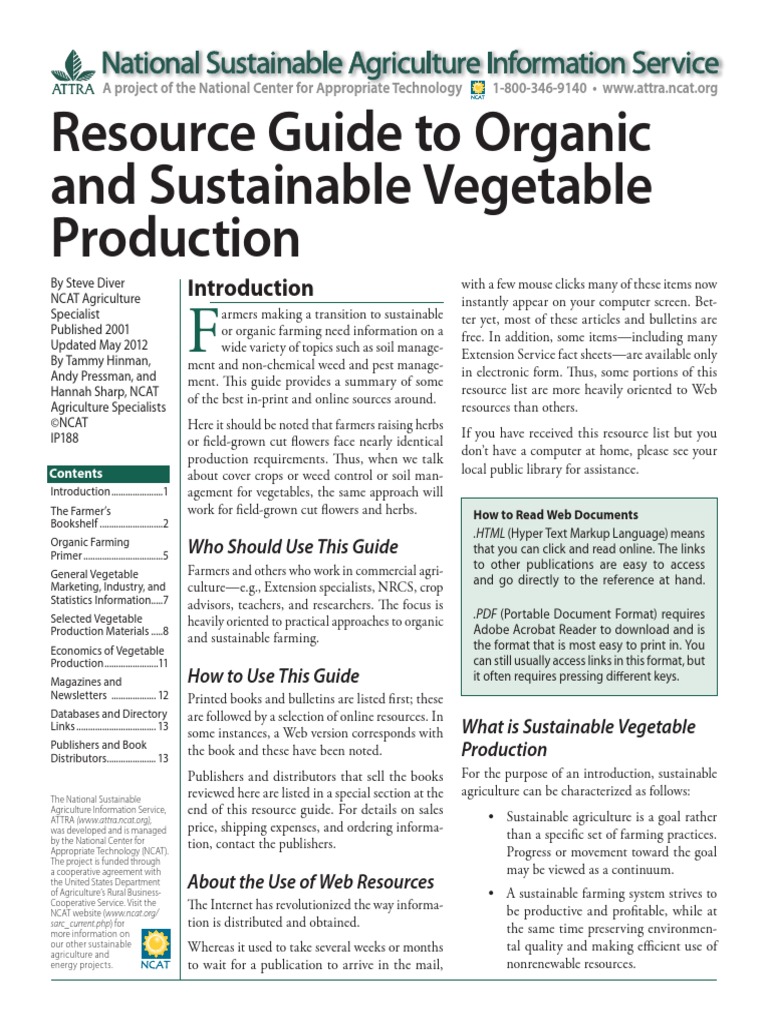 Vegetable Guide | PDF | Organic Farming | Agriculture