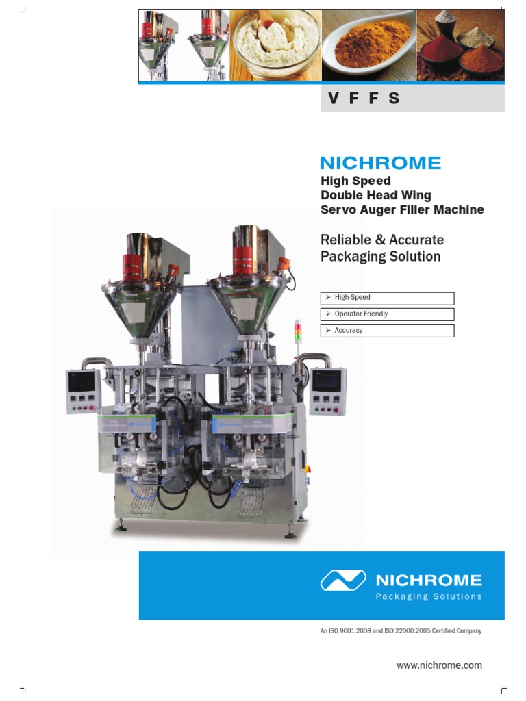 High Speed Double Head Wing Machine V3 PDF Machines Watt