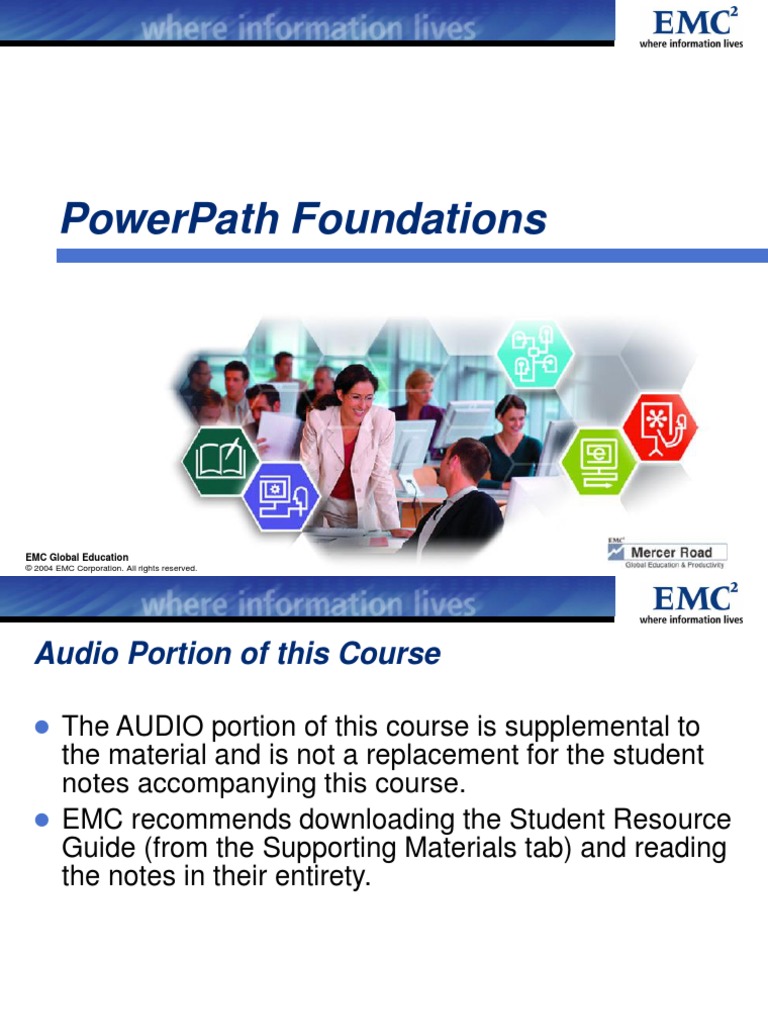 Powerpath Foundations: Emc Global Education | PDF | Windows 2000 | Load ...