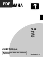 Yamaha outboard owner manual