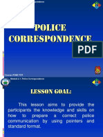 Module 2.1. Police Correspondence Final