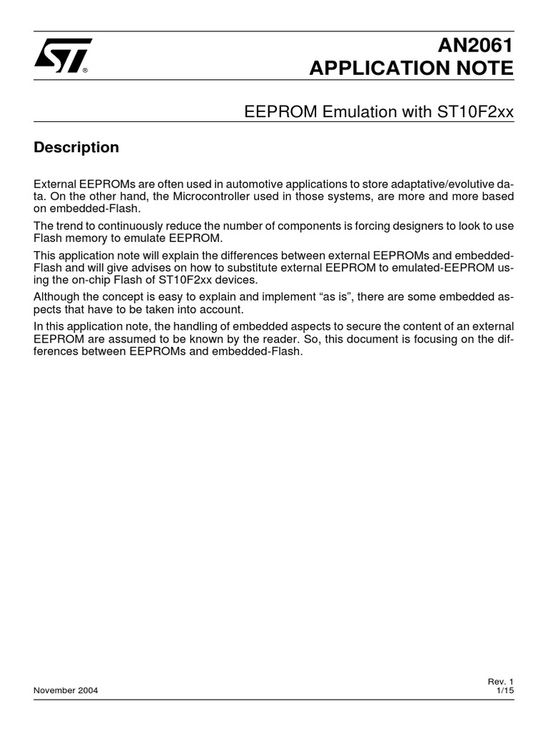 Flash Eeprom Emulation Module