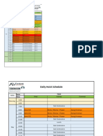 Crane Schedule