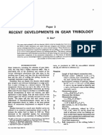 Recent Developments in Gear Tribology PDF