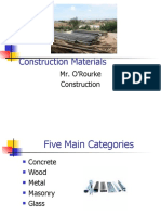 Construction Materials: Mr. O'Rourke Construction