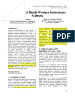 Generations of Mobile Wireless Technology: A Survey: Mudit Ratana Bhalla Anand Vardhan Bhalla