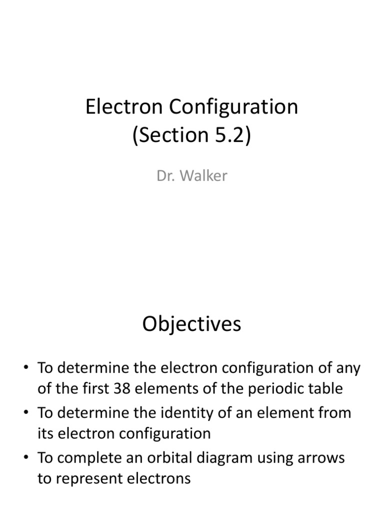 Understanding Electron Configuration Basics | PDF | Electron ...