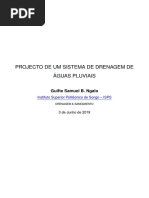 Projecto de Drenagem de Aguas Pluviais