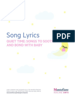 Song Lyrics: Quiet Time: Songs To Soothe and Bond With Baby