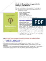 Autocontrol Crecimiento Personal B01B4RB4Z2 PDF