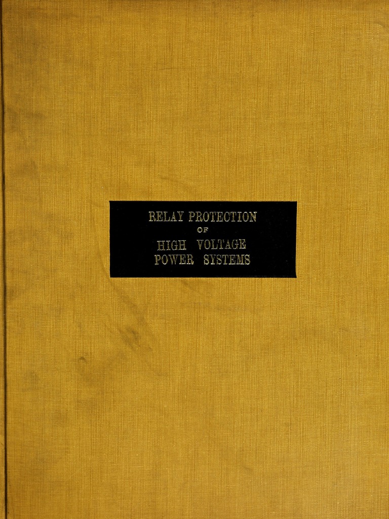 Relay Protection of Highvoltage Electrical Power System. | PDF ...