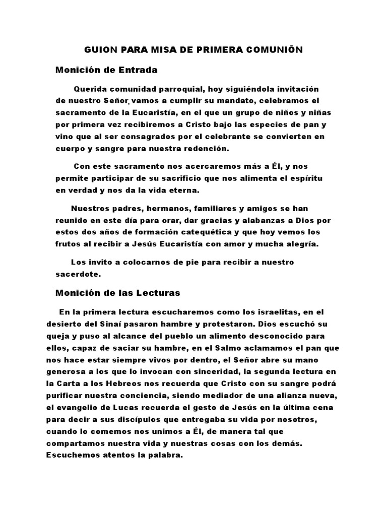 ¡Órale! 41+  Listas de Guion De Misa: Maybe you would like to learn more about one of these?