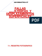 Unidad Didactica 7 - Fallas Geologicas y Despazamientos Superficiales