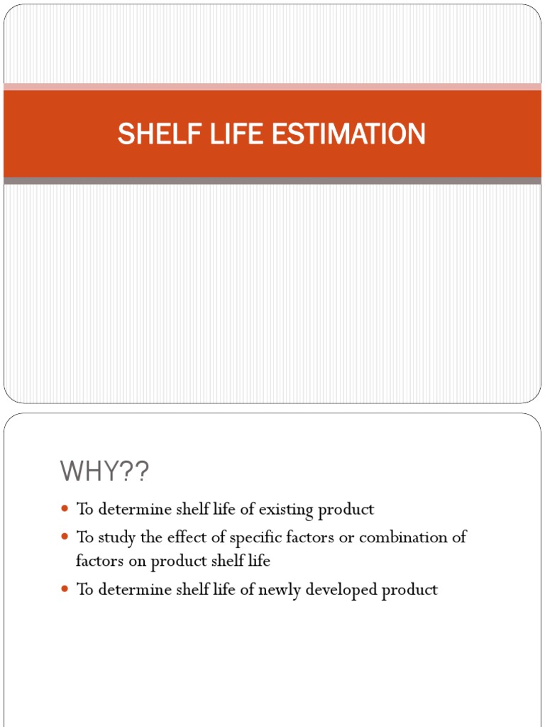 Shelf Life Estimation | PDF | Diffusion | Chemistry