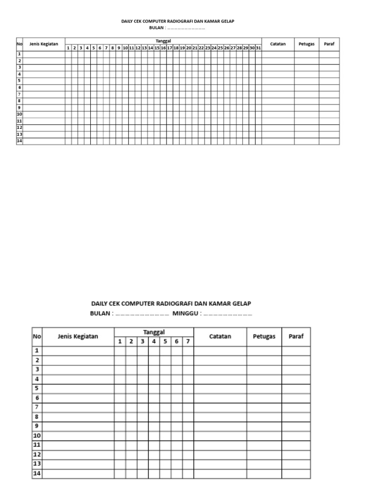 Daily Check | PDF