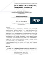 Comunicacion Entre El PLC y La Raspberry Pi 2 PDF