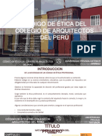 Código de ética del Colegio de Arquitectos