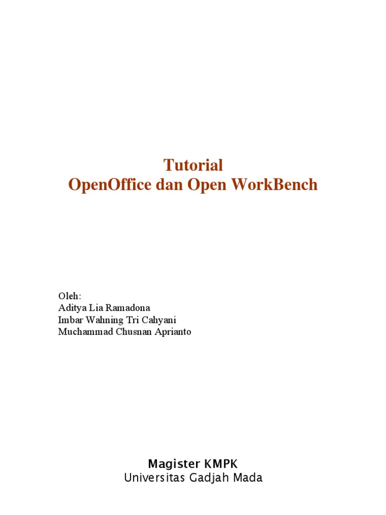Tutorial Open Office & Open Workbench | PDF