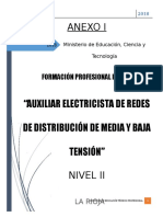 Auxiliar Electricista Redes de Media y Baja Tension 16-08-2018