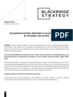 Blackridge Strategy Statement