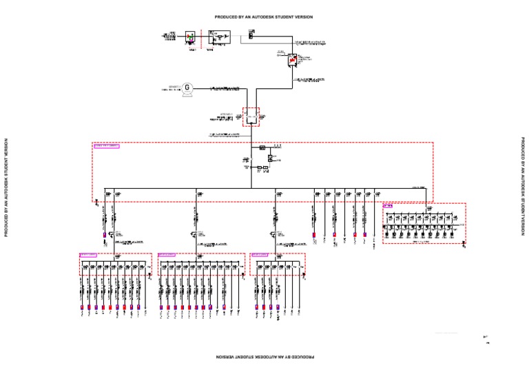 Genset and ATS Single Line Diagram | PDF