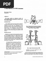 Brief History of UWB Antennas