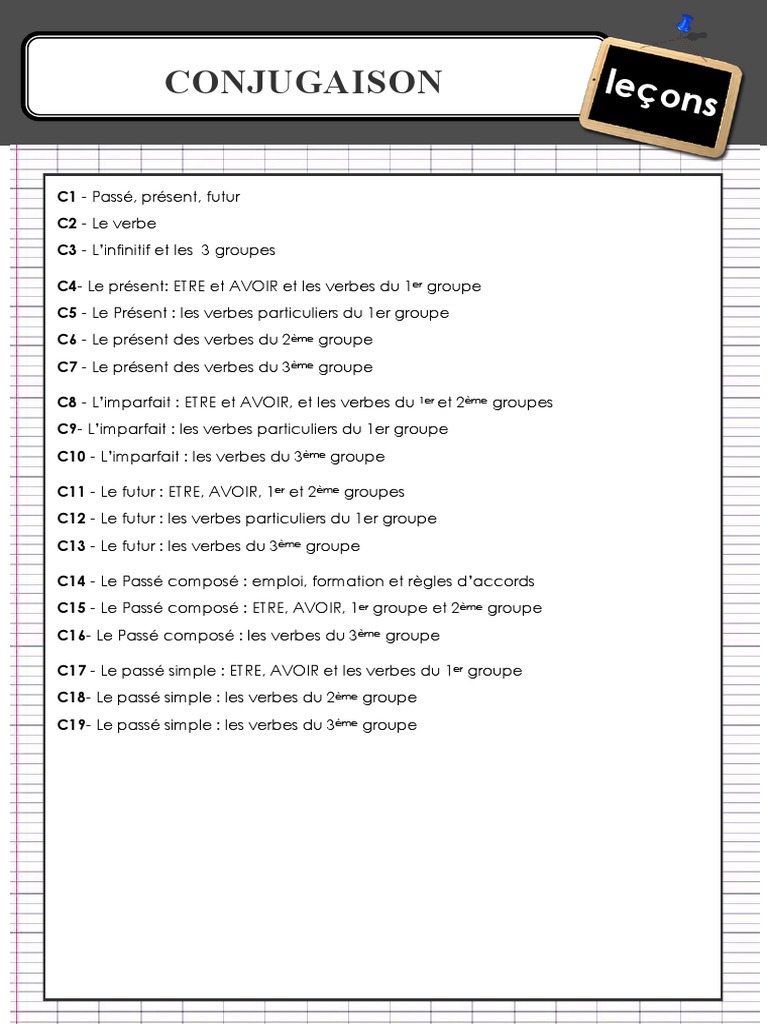 L imparfait Des Verbes Du 2ème Groupe Exercices Pdf Guide Conjugaison | PDF | Genre grammatical | Nombre grammatical