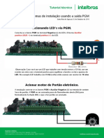 Esquemas PGM LED portão sirene