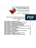 Conclusiones Cambio Climatico