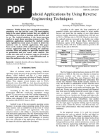 Analysis of Android Applications by Using Reverse Engineering Techniques