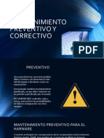 Mantenimiento Preventivo y Correctivo